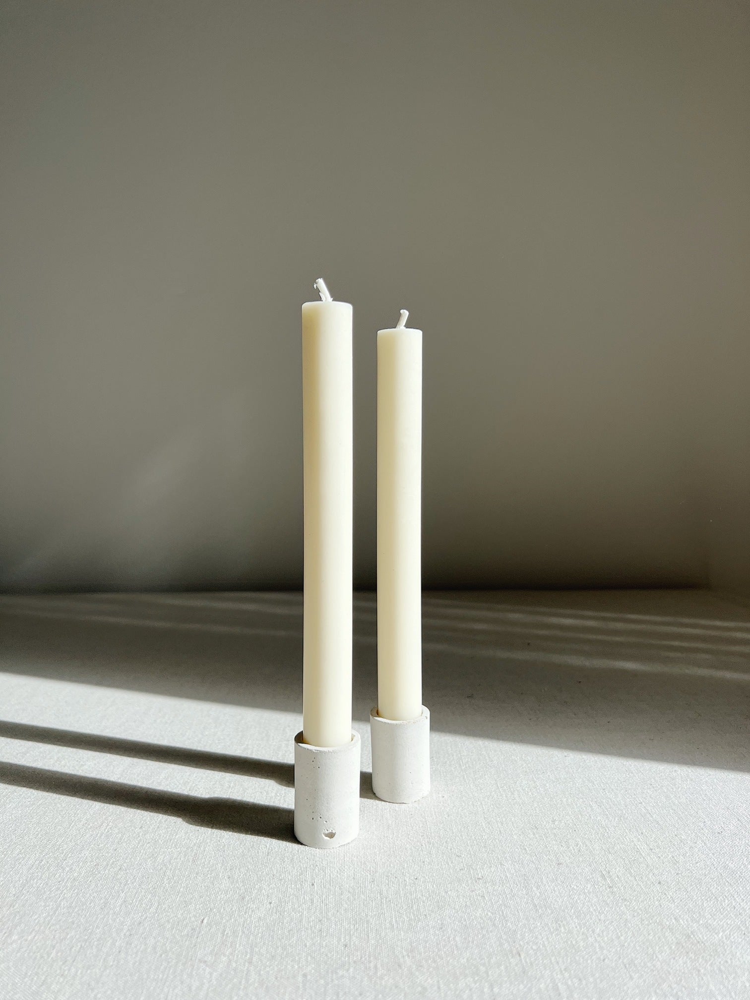 Candles 'vanilla oat' made of natural wax with vanilla and orange scent (3 pieces)