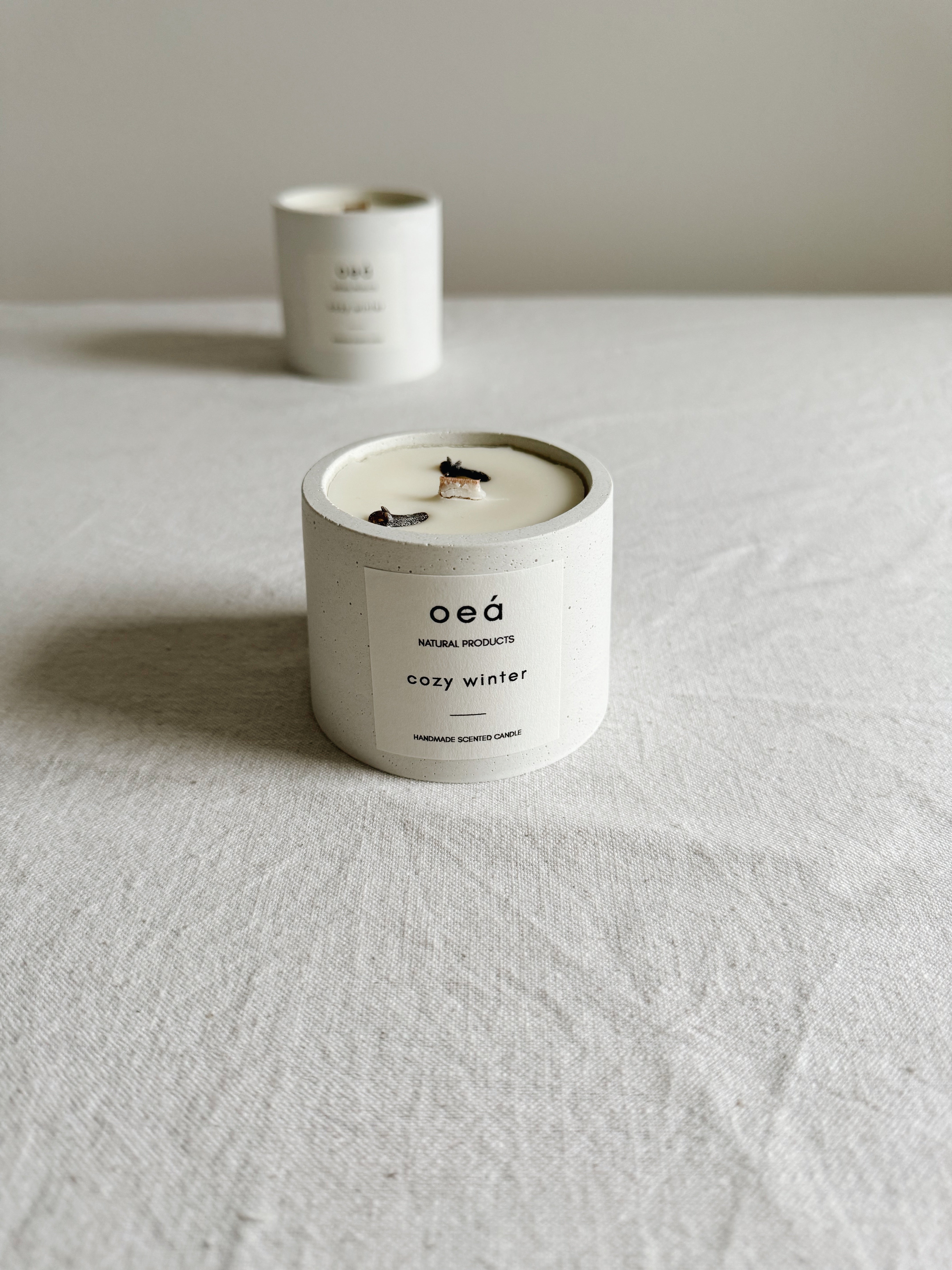 Candle Special Edition 'cozy winter' with orange, cinnamon and clove essential oil (125g)