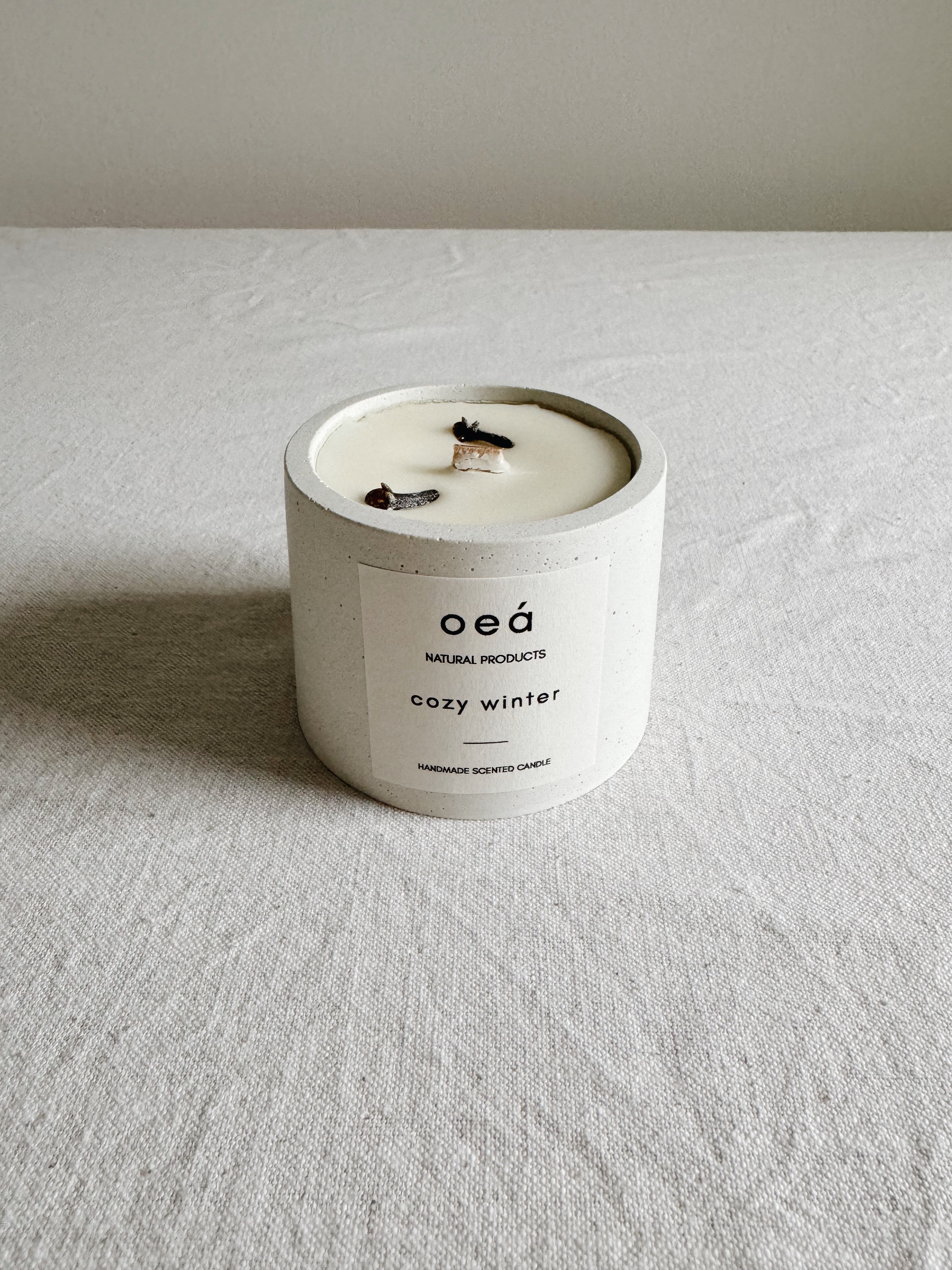 Candle Special Edition 'cozy winter' with orange, cinnamon and clove essential oil (125g)