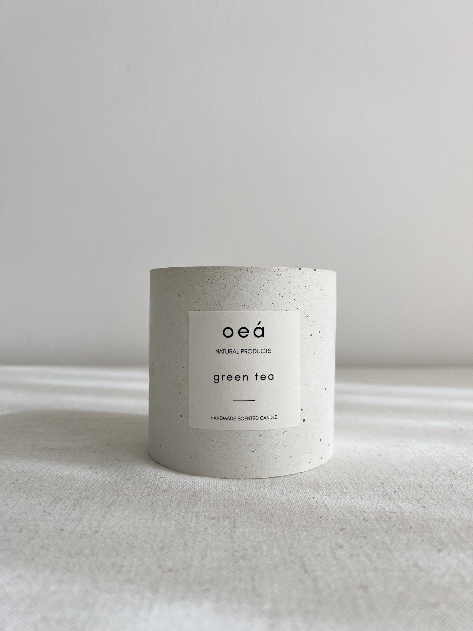 Candle 'green tea' with lemongrass essential oil (240g)