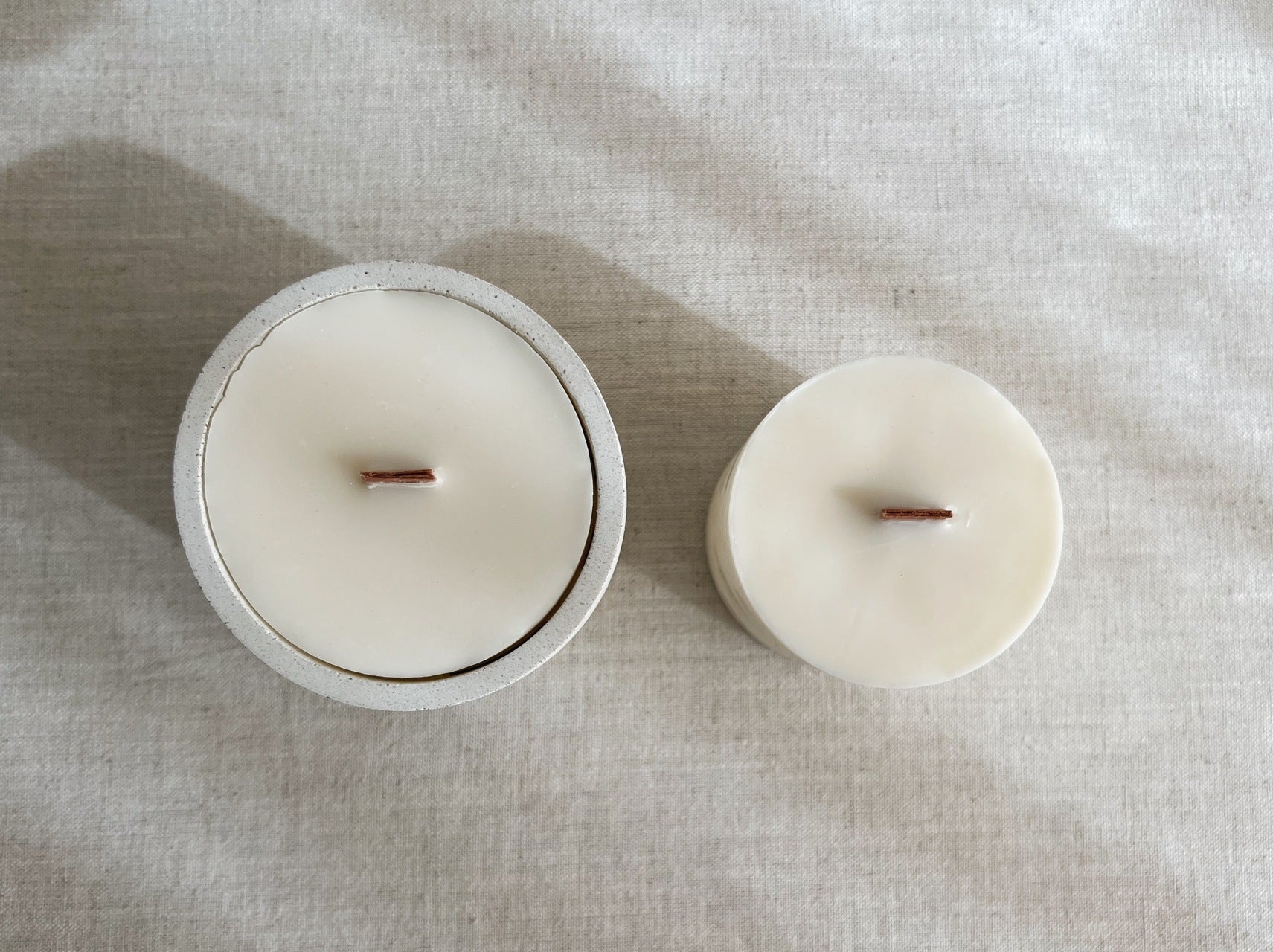 Refill candle 'bare' made of soy and rapeseed wax without additives (240g)