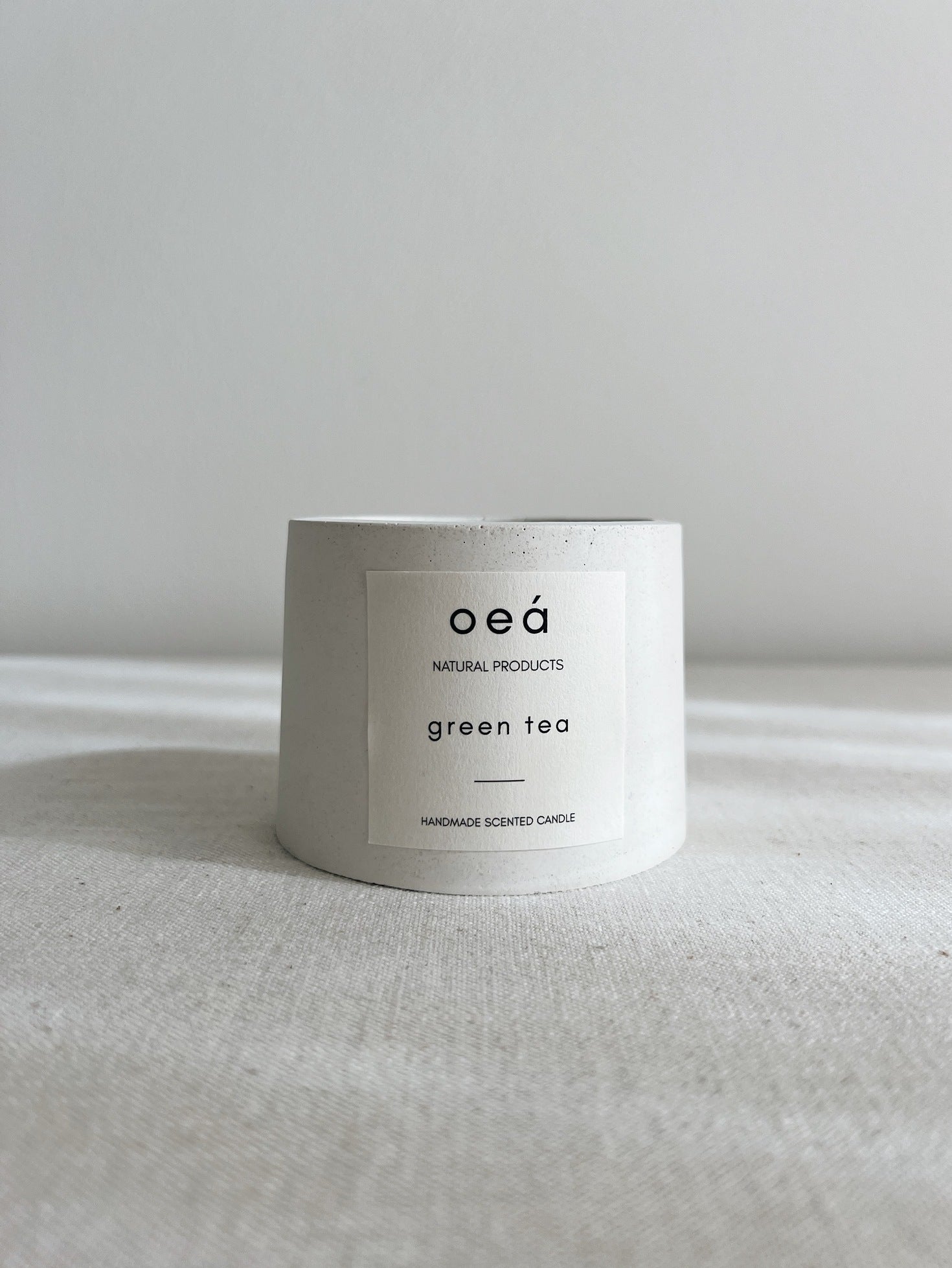 Candle 'green tea' with lemongrass essential oil (125g)