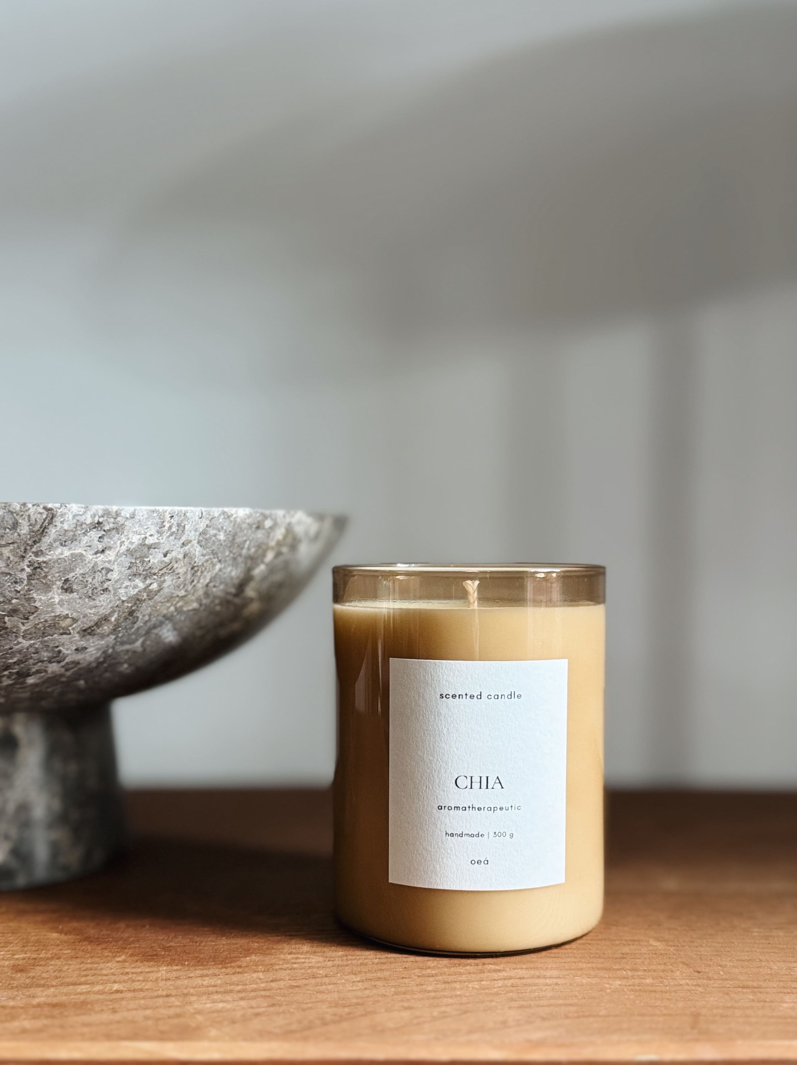 Scented Candle CHIA  | Fruity fragrance with soy and rapeseed wax (300g)