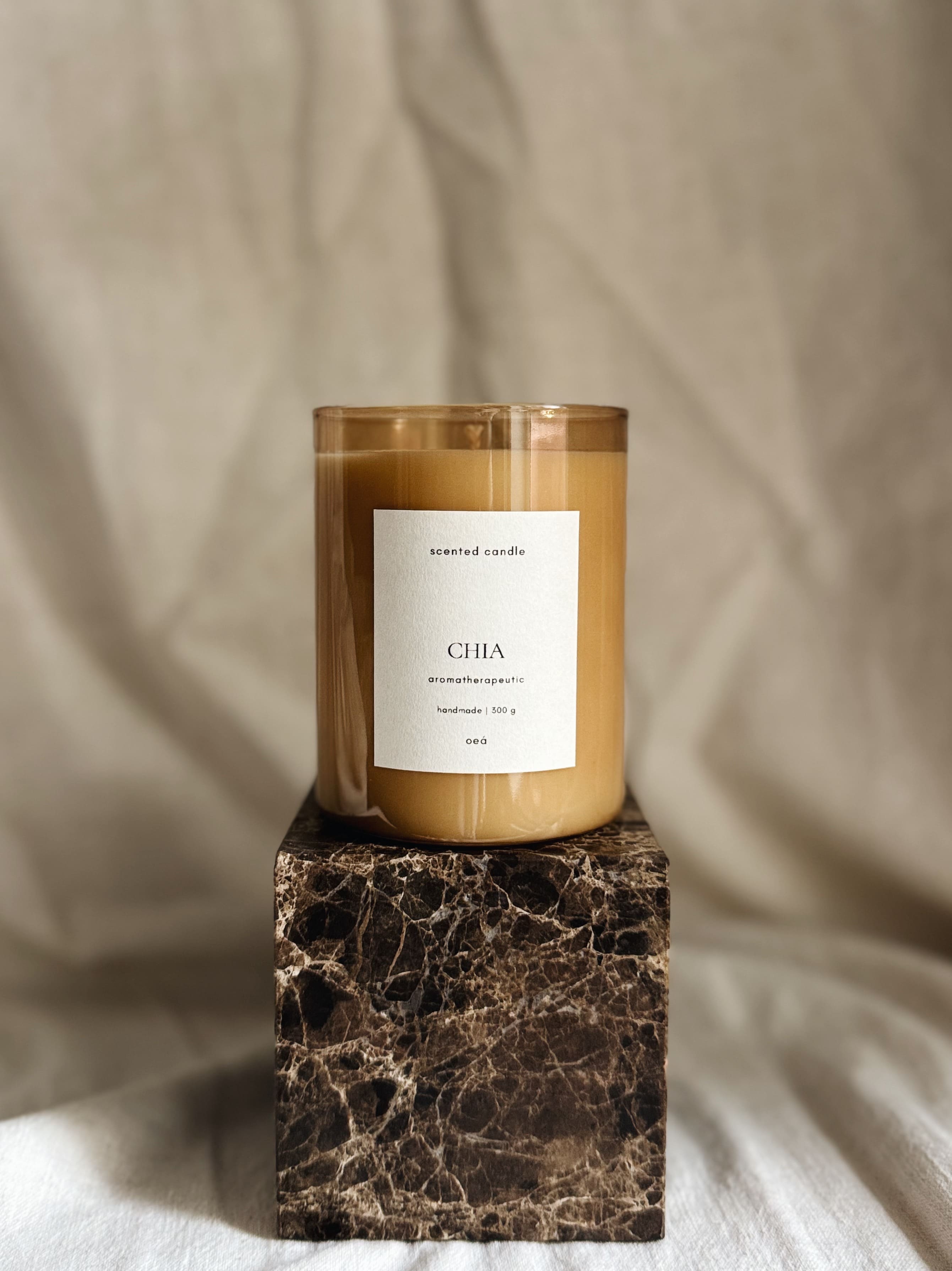 Scented Candle CHIA  | Fruity fragrance with soy and rapeseed wax (300g)
