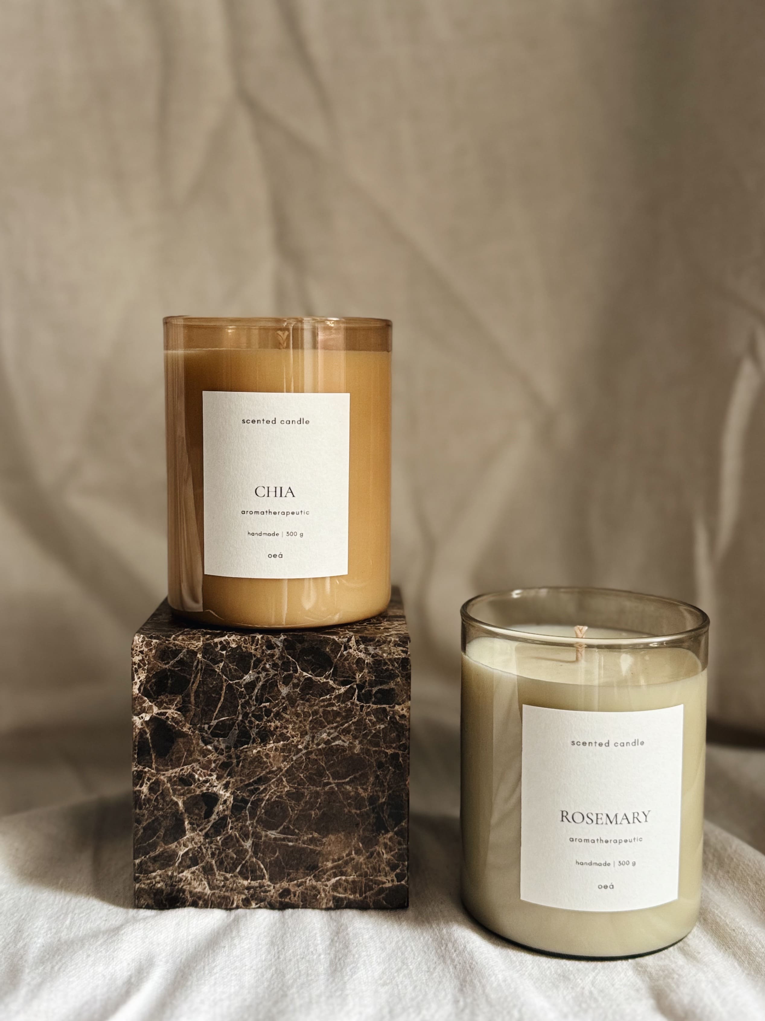 Scented Candle CHIA  | Fruity fragrance with soy and rapeseed wax (300g)