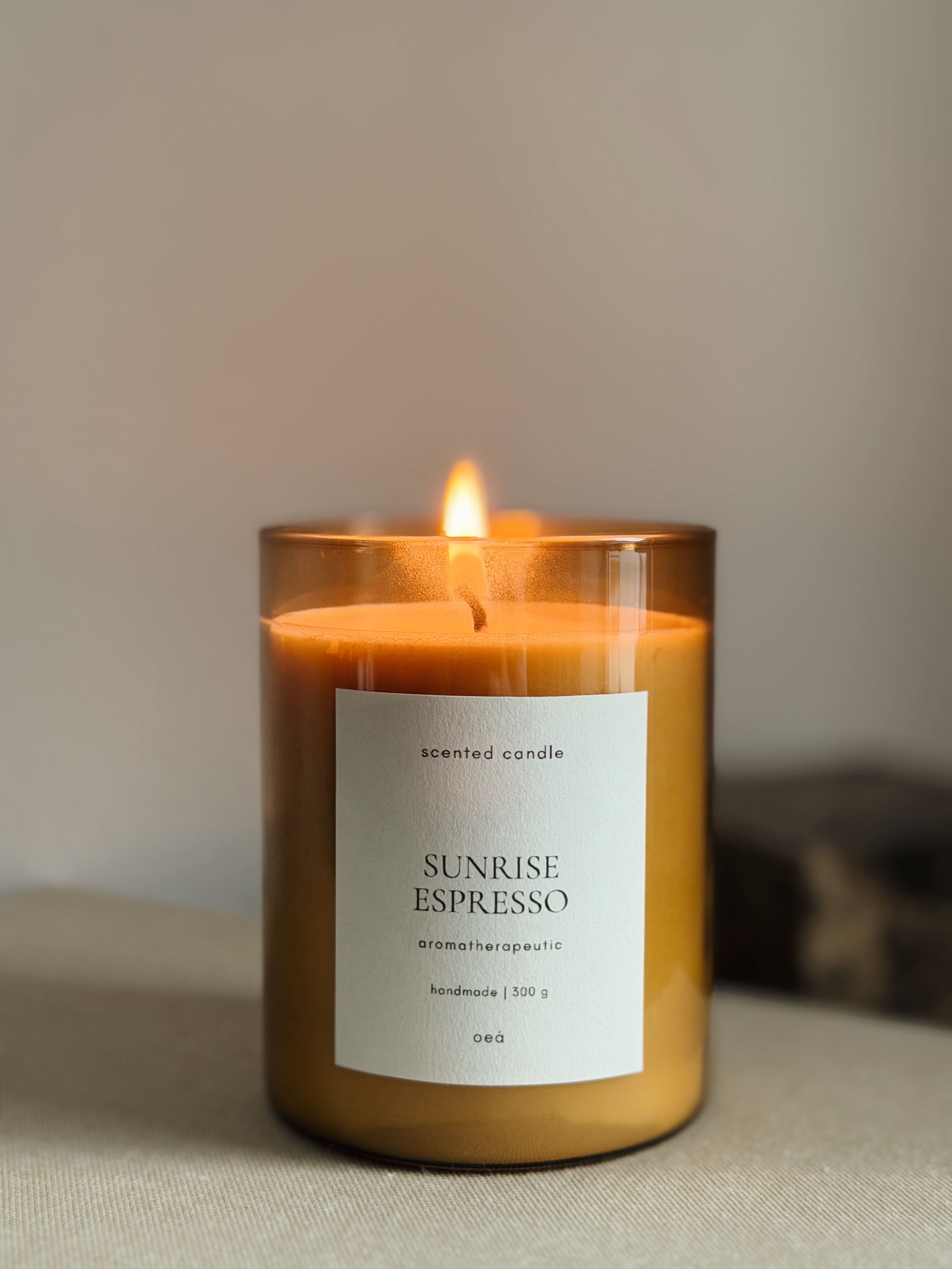 SUNSET ESPRESSO Scented Candle | Coffee & Orange | Glass (300 g)