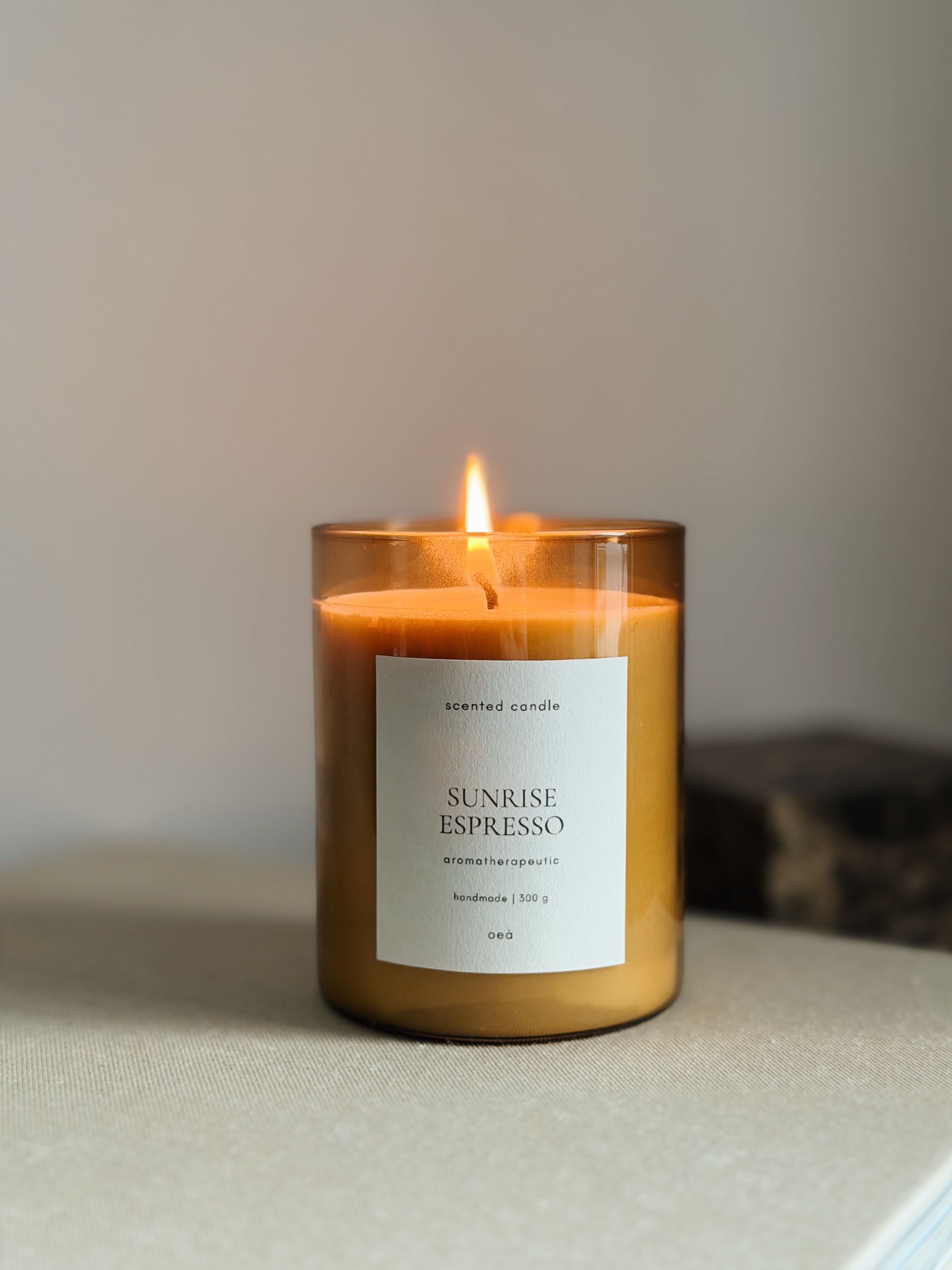 SUNSET ESPRESSO Scented Candle | Coffee & Orange | Glass (300 g)