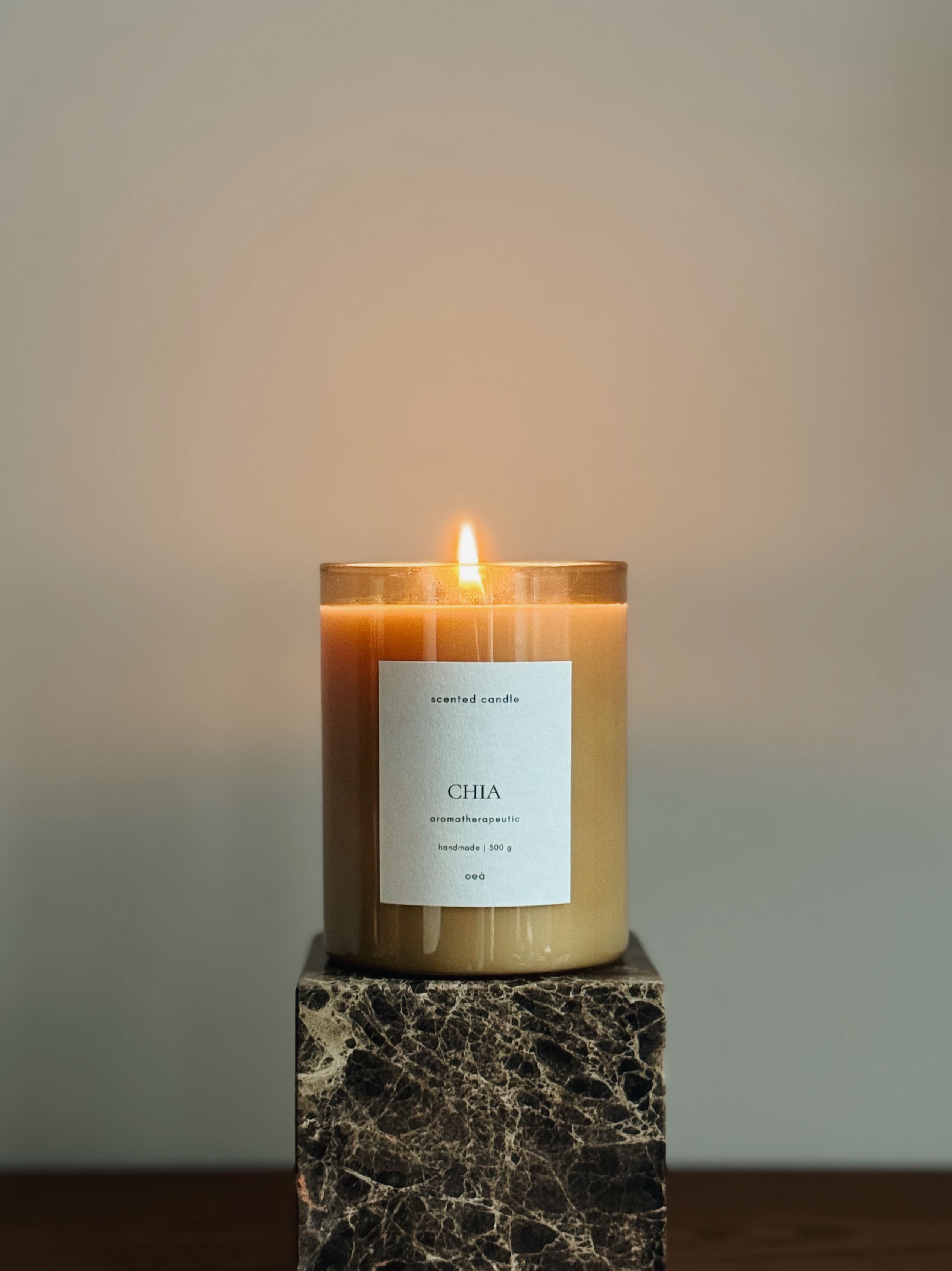 Scented Candle CHIA  | Fruity fragrance with soy and rapeseed wax (300g)