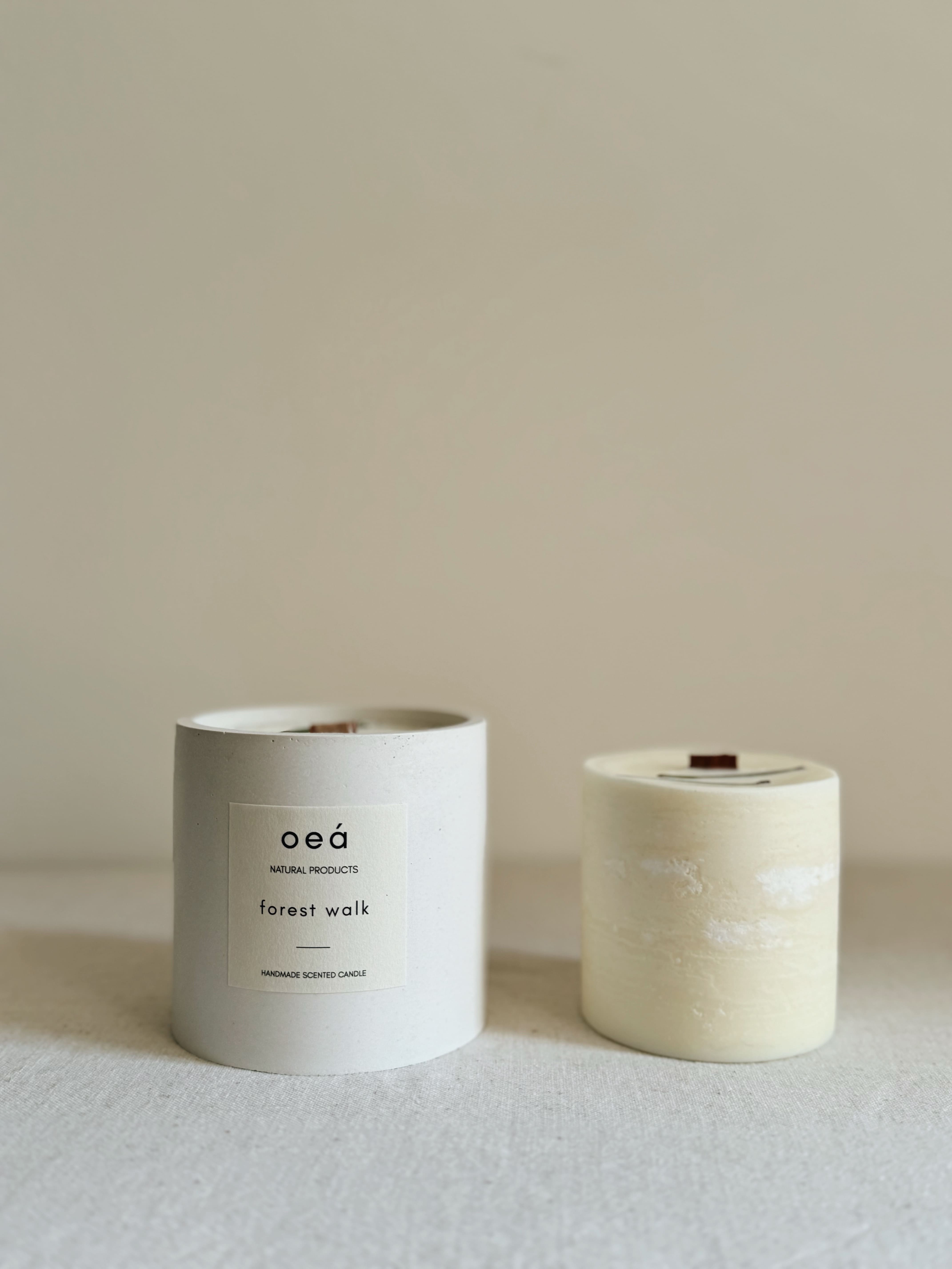 Candle 'forest walk' with spruce and eucalyptus essential oil (240g)