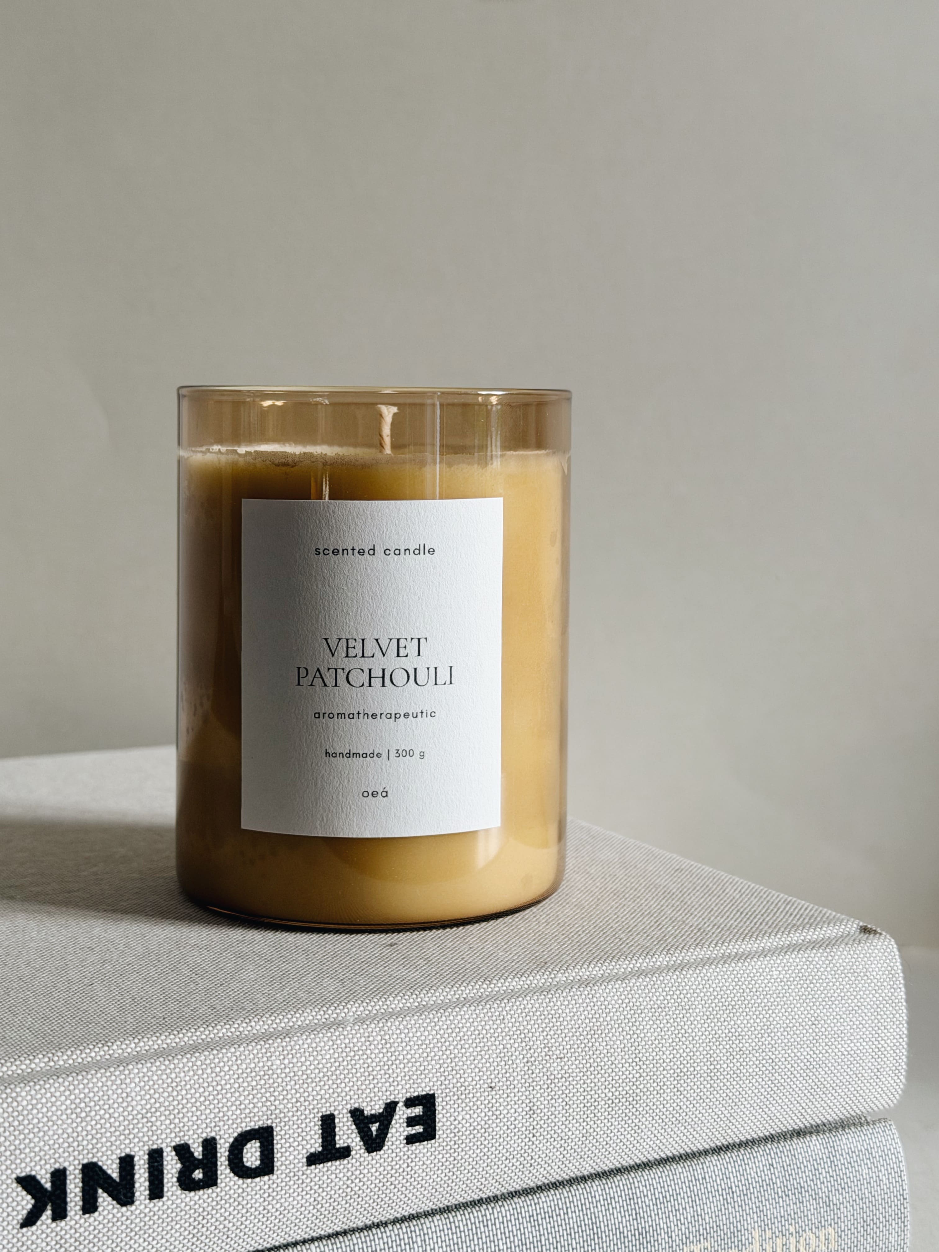 VELVET PATCHOULI Scented Candle | Sensual Patchouli Warmth | Glass (300g)