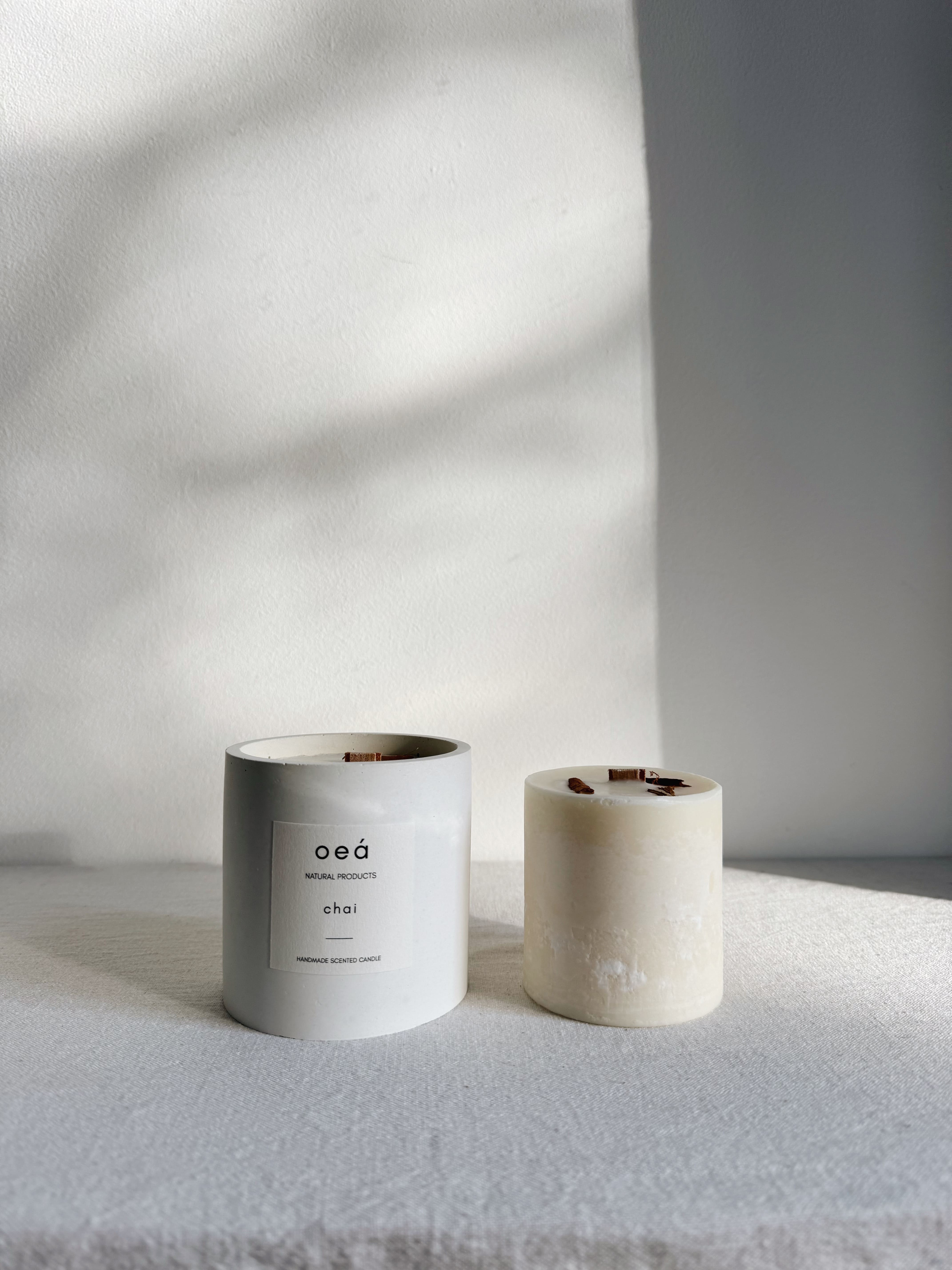 Refill candle 'chai' with cinnamon and vanilla scent (240g)