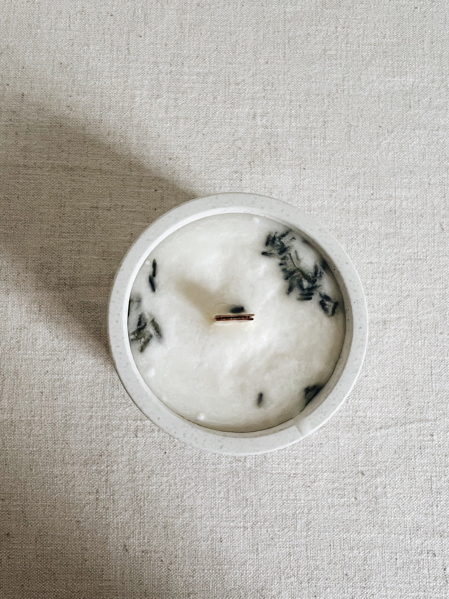 Candle 'lavender' with lavender essential oil (125g)