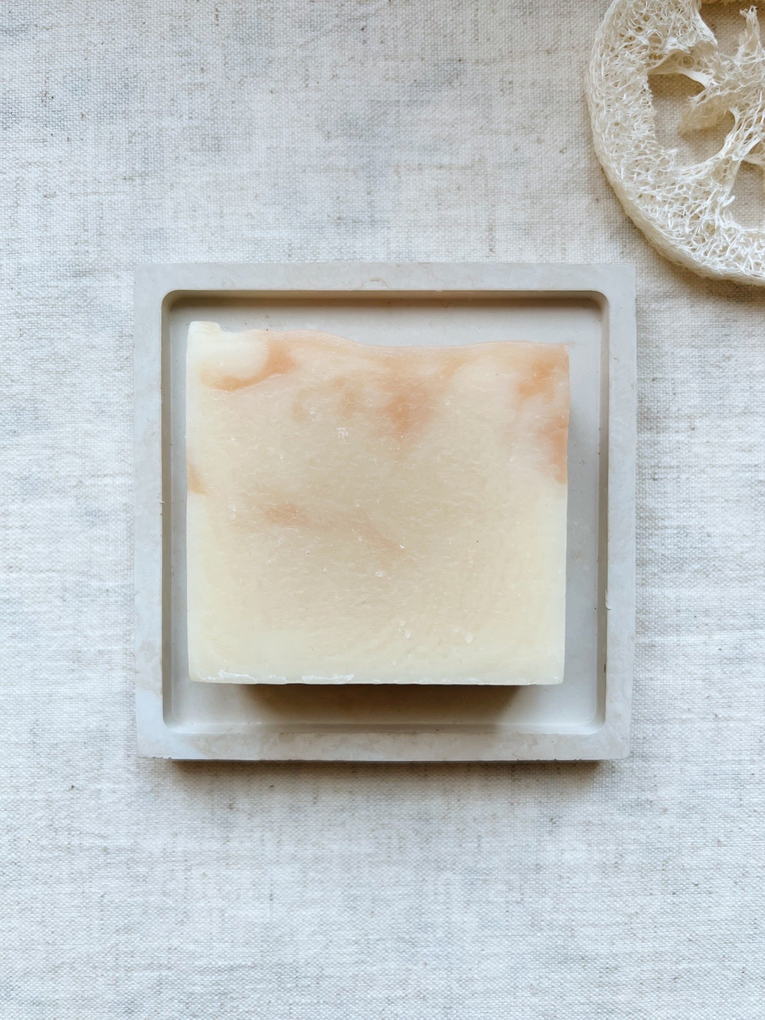 Natural soap 'coco rose' with coconut milk and rose blossom scent