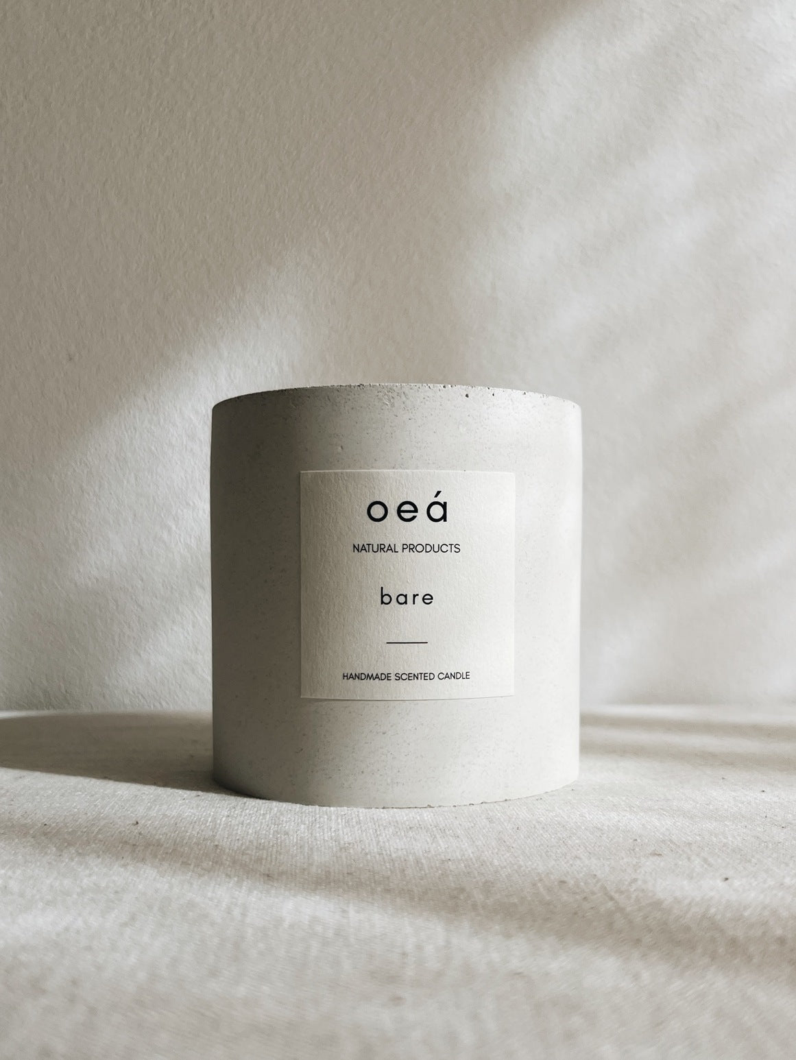 Candle 'bare' made of soy and rapeseed wax without additives (240 g)