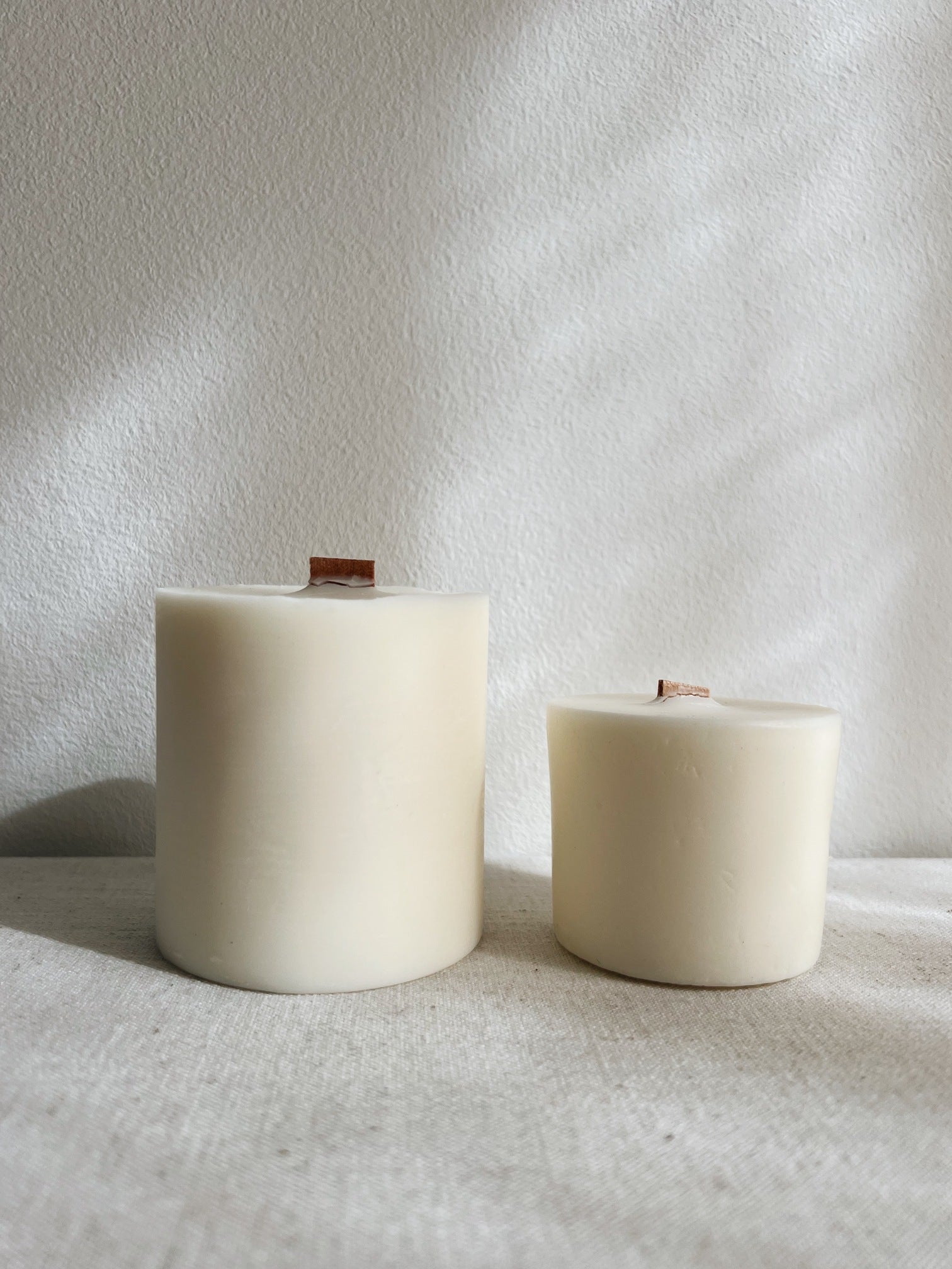 Refill candle 'bare' made of soy and rapeseed wax without additives (240g)