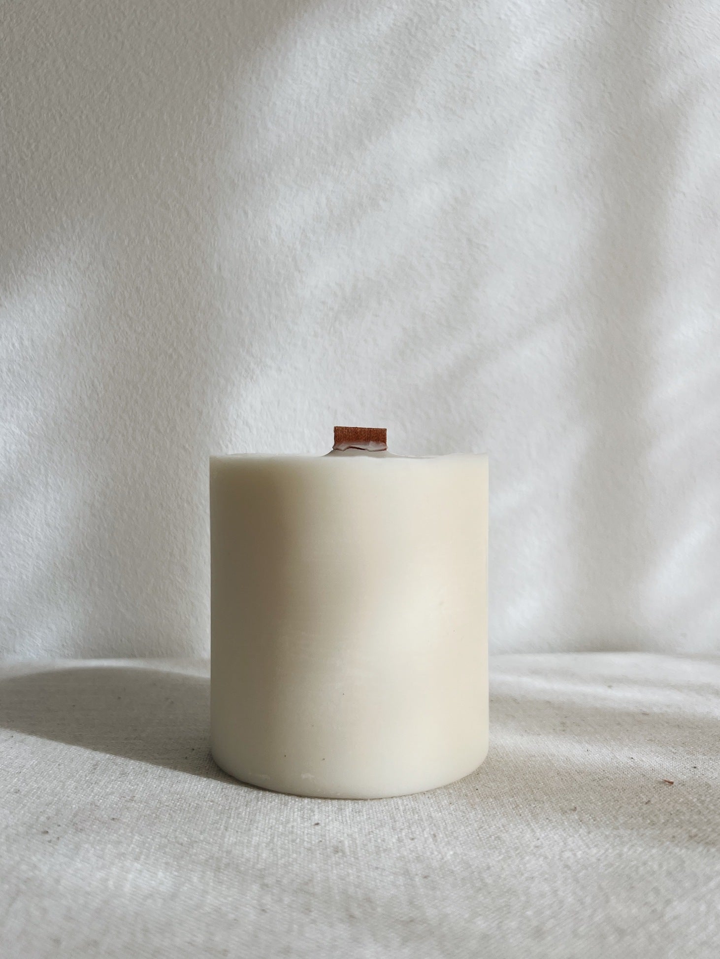 Refill candle 'bare' made of soy and rapeseed wax without additives (240g)