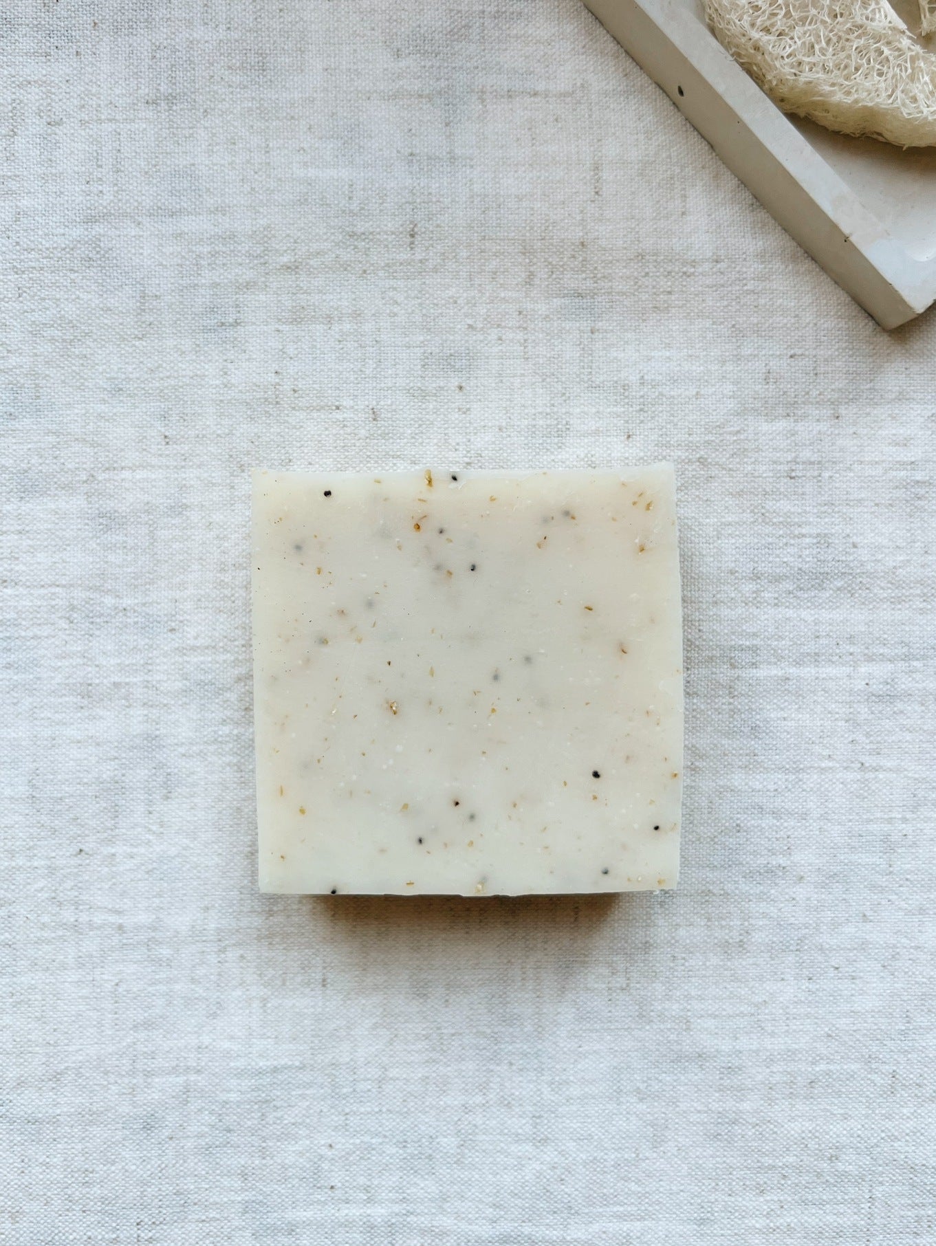 Natural soap 'vanilla oat' with oat and vanilla scent